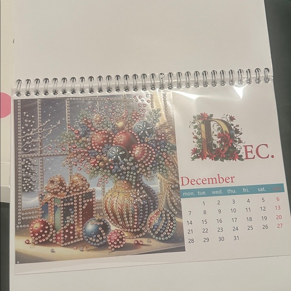 Diamond Art Desk Calendar 2026 – DIY Standing Flip Monthly Calendar For Home - Picture 13 of 14